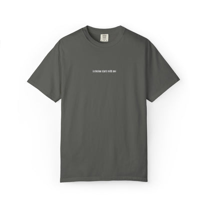 Inclusion Starts With You Embroidery Tee