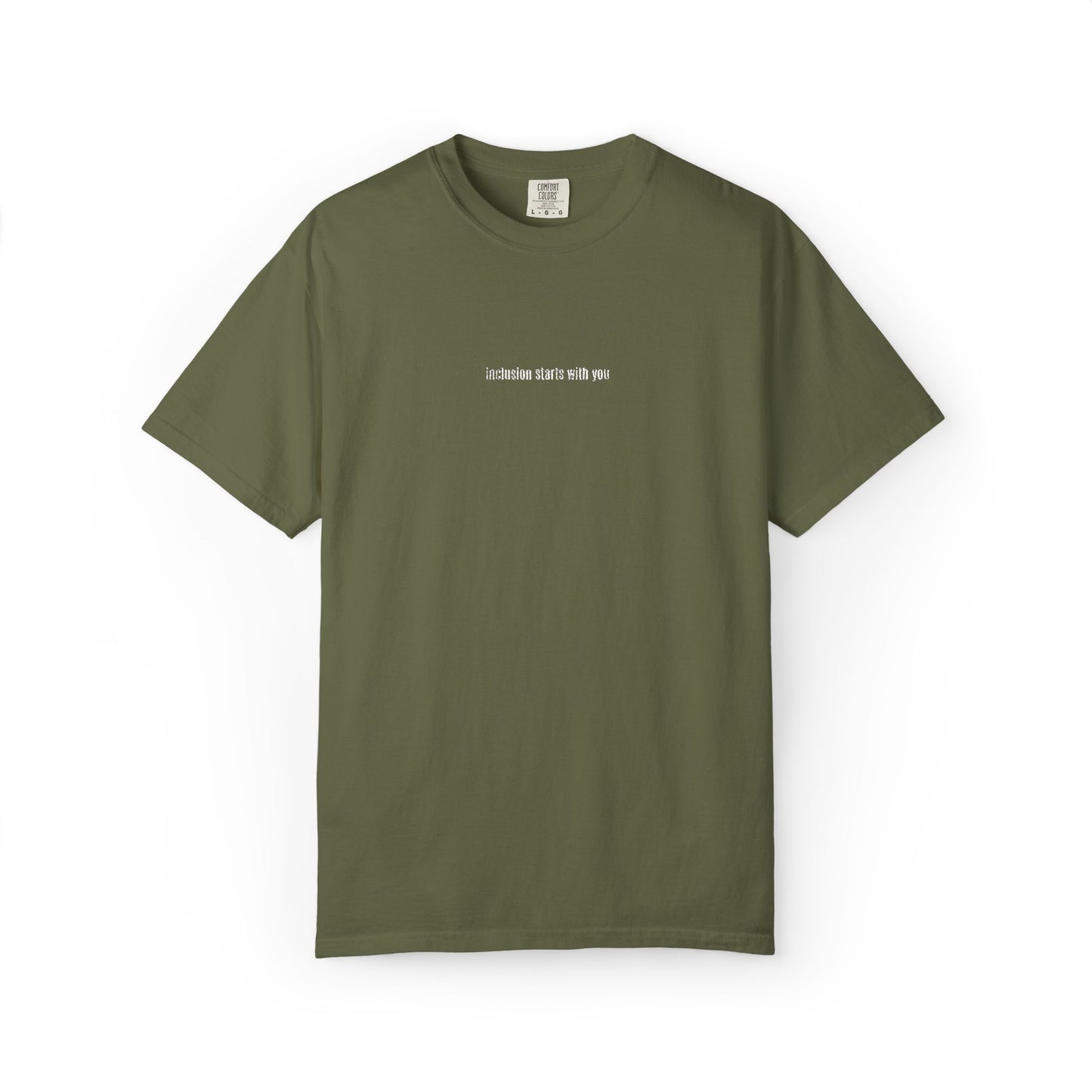 Inclusion Starts With You Embroidery Tee