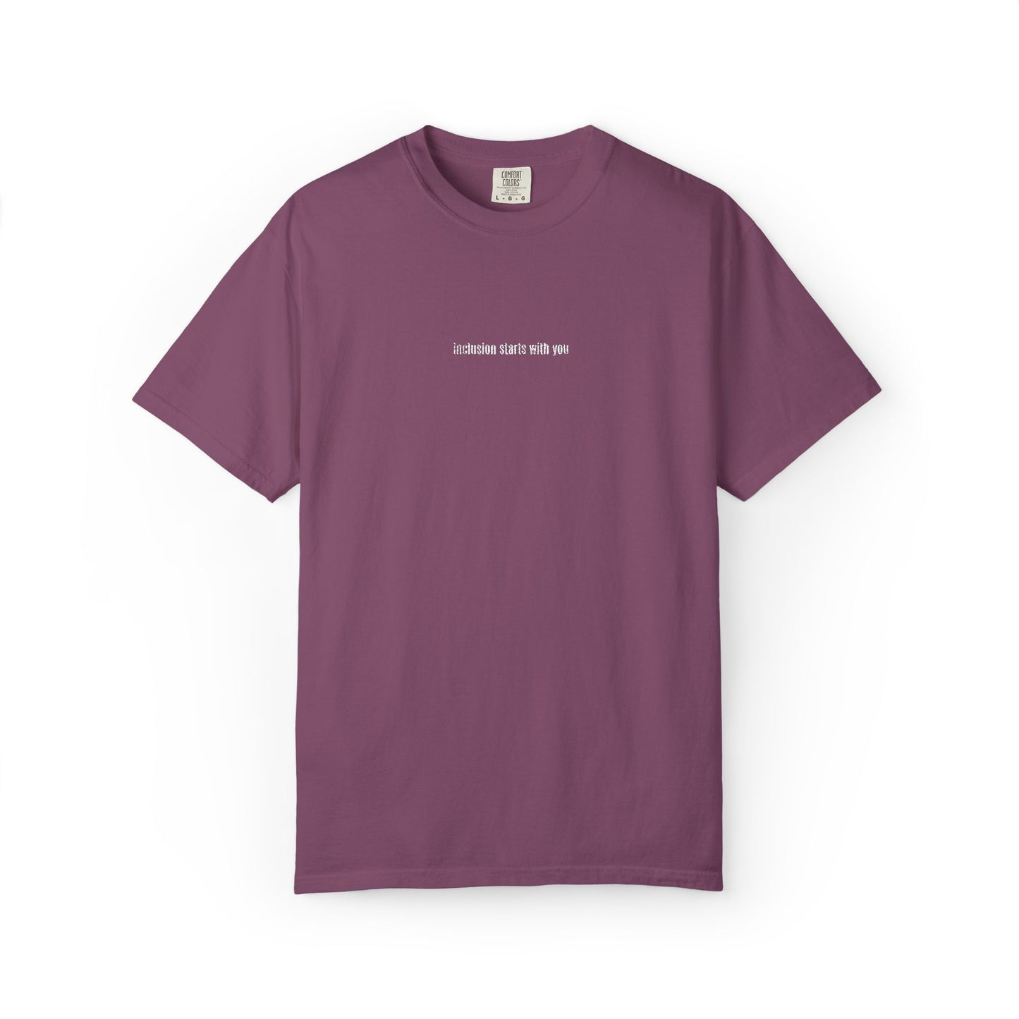Inclusion Starts With You Embroidery Tee