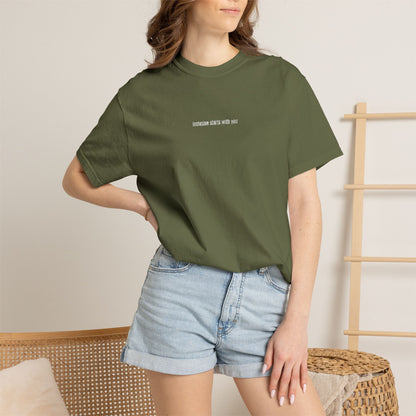 Inclusion Starts With You Embroidery Tee