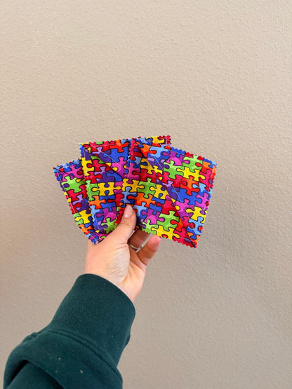 Autism Puzzle Corner Bookmark