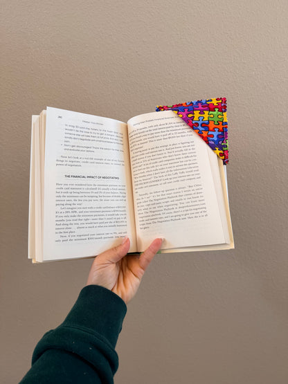 Autism Puzzle Corner Bookmark